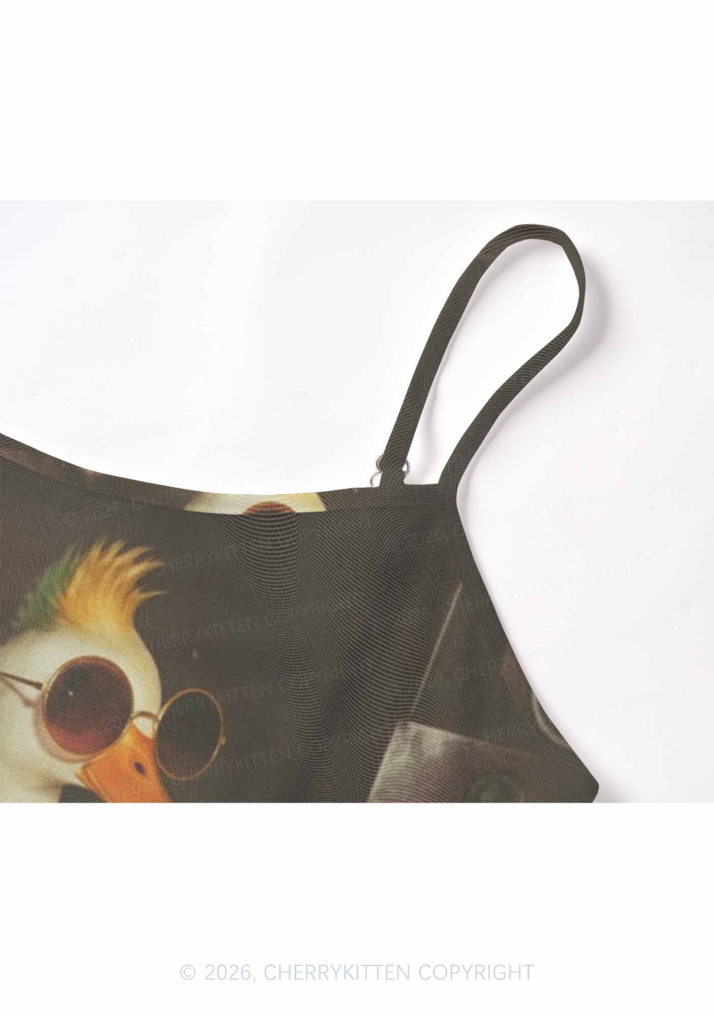 Sunglasses DJ Duck Y2K Mesh Cami Tank Cherrykitten