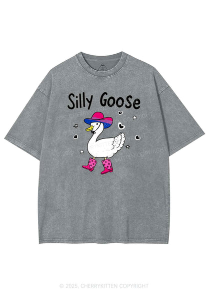 Silly Goose Bisexual Pride Y2K Shirts Washed Tee Cherrykitten