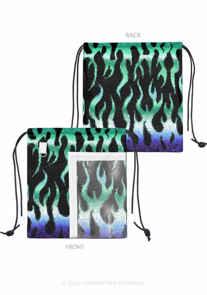 Gay Flame Pride Y2K Drawstring Itabag Backpack Cherrykitten