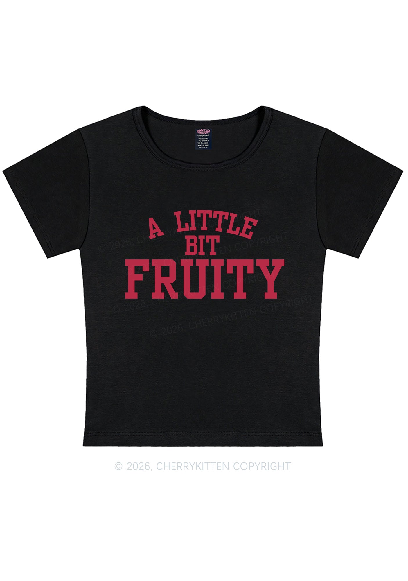 A Little Bit Fruity Pride Y2K Baby Tee Cherrykitten