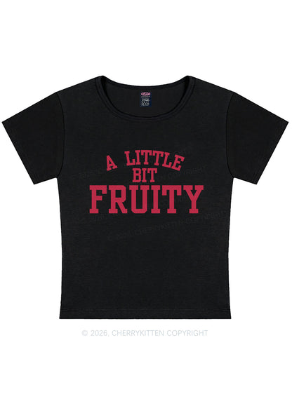 A Little Bit Fruity Pride Y2K Baby Tee Cherrykitten
