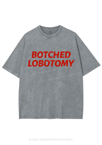 Botched Lobotomy Y2K Shirts Washed Tee Cherrykitten