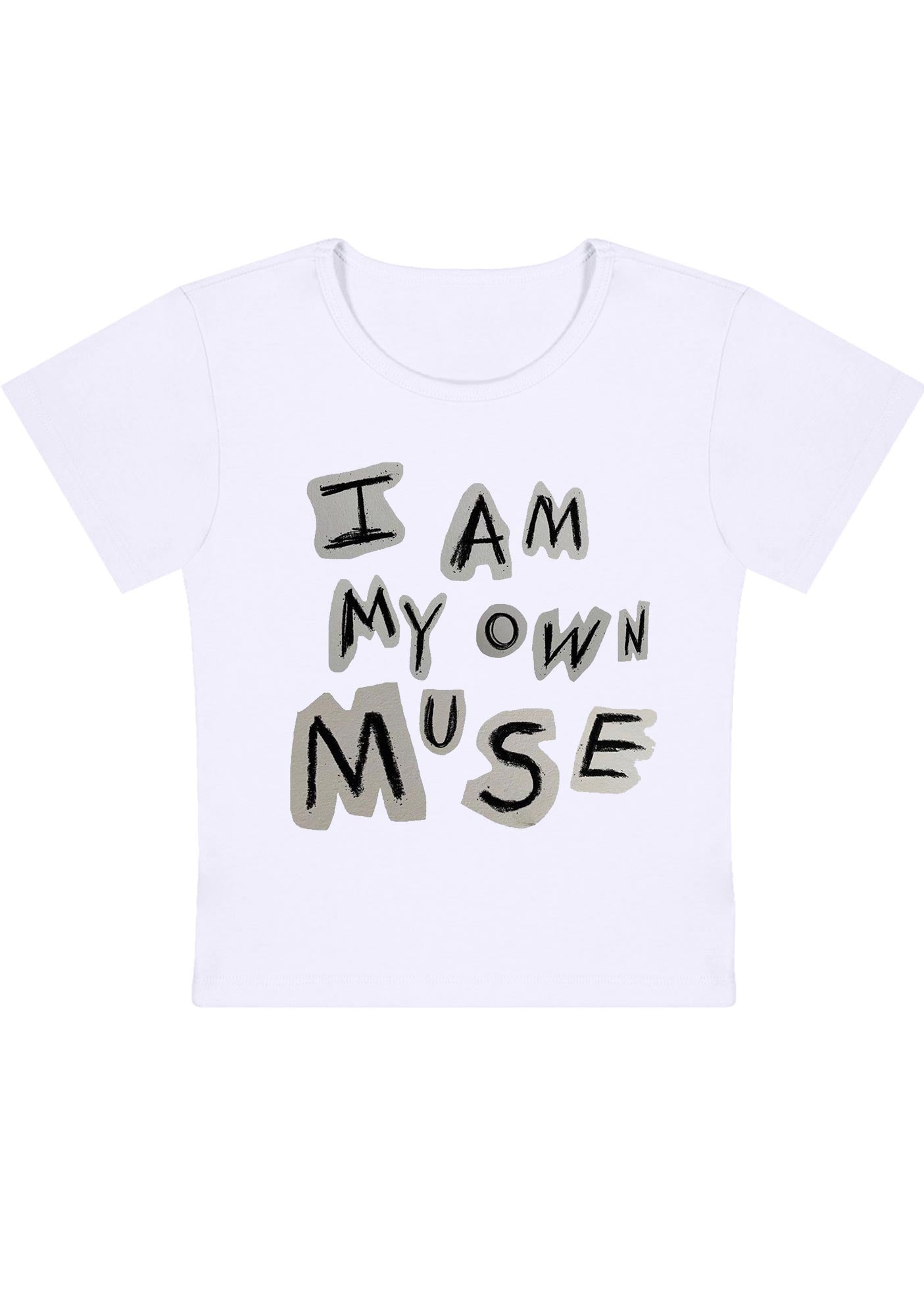 Curvy I Am My Own Muse Baby Tee