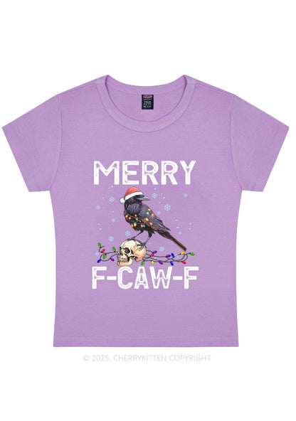 Christmas Merry Fcawf Y2K Baby Tee Cherrykitten