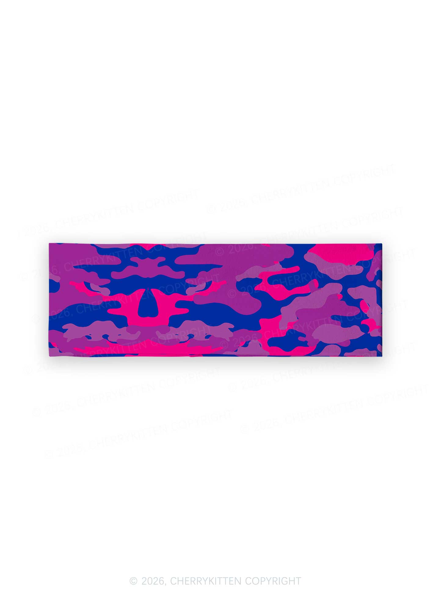 Bisexual Camouflage Pride Y2K Print Headband Cherrykitten