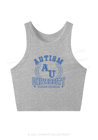 AU University Y2K Crop Tank Top Cherrykitten