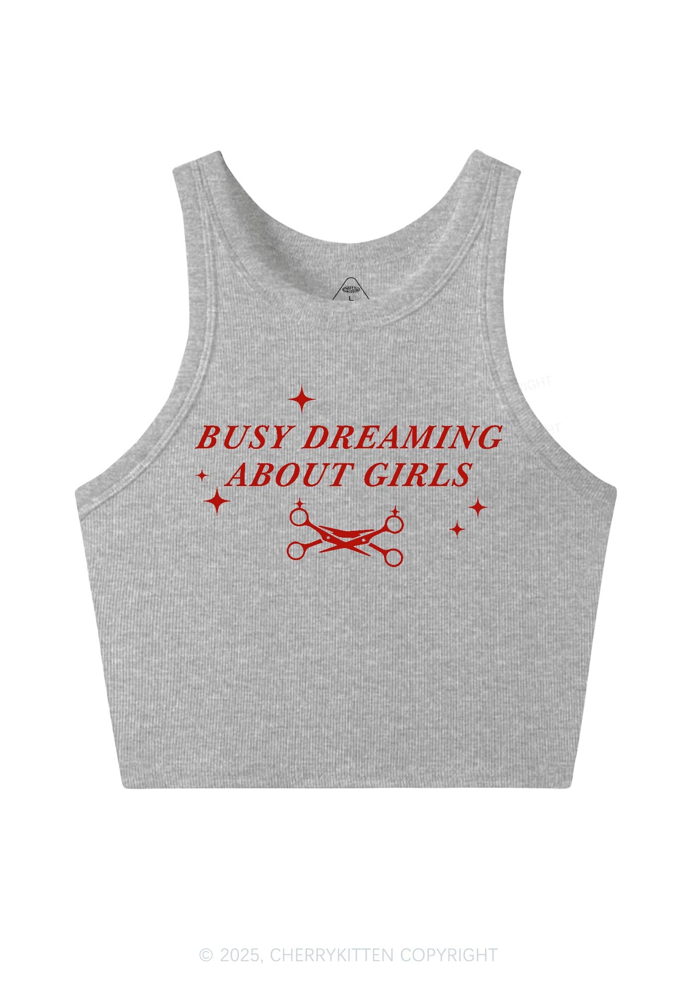 Busy Dreaming About Girls Pride Y2K Crop Tank Top Cherrykitten