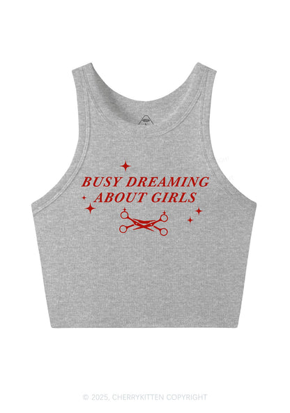 Busy Dreaming About Girls Pride Y2K Crop Tank Top Cherrykitten
