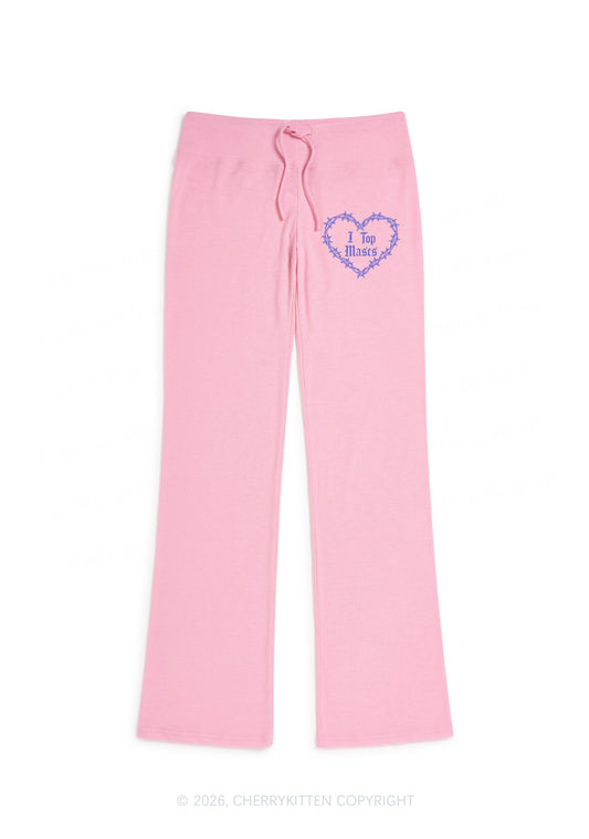 I Top Mascs Pride Y2K Low Rise Drawstring Flare Pants Cherrykitten