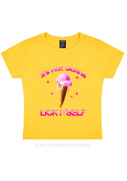 Ice Cream Lick Itself Y2K Baby Tee Cherrykitten