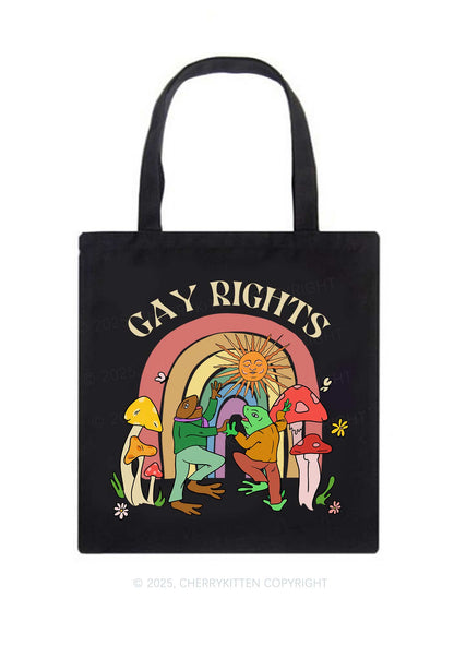 Gay Rights Pride Y2K Canvas Tote Bag Cherrykitten