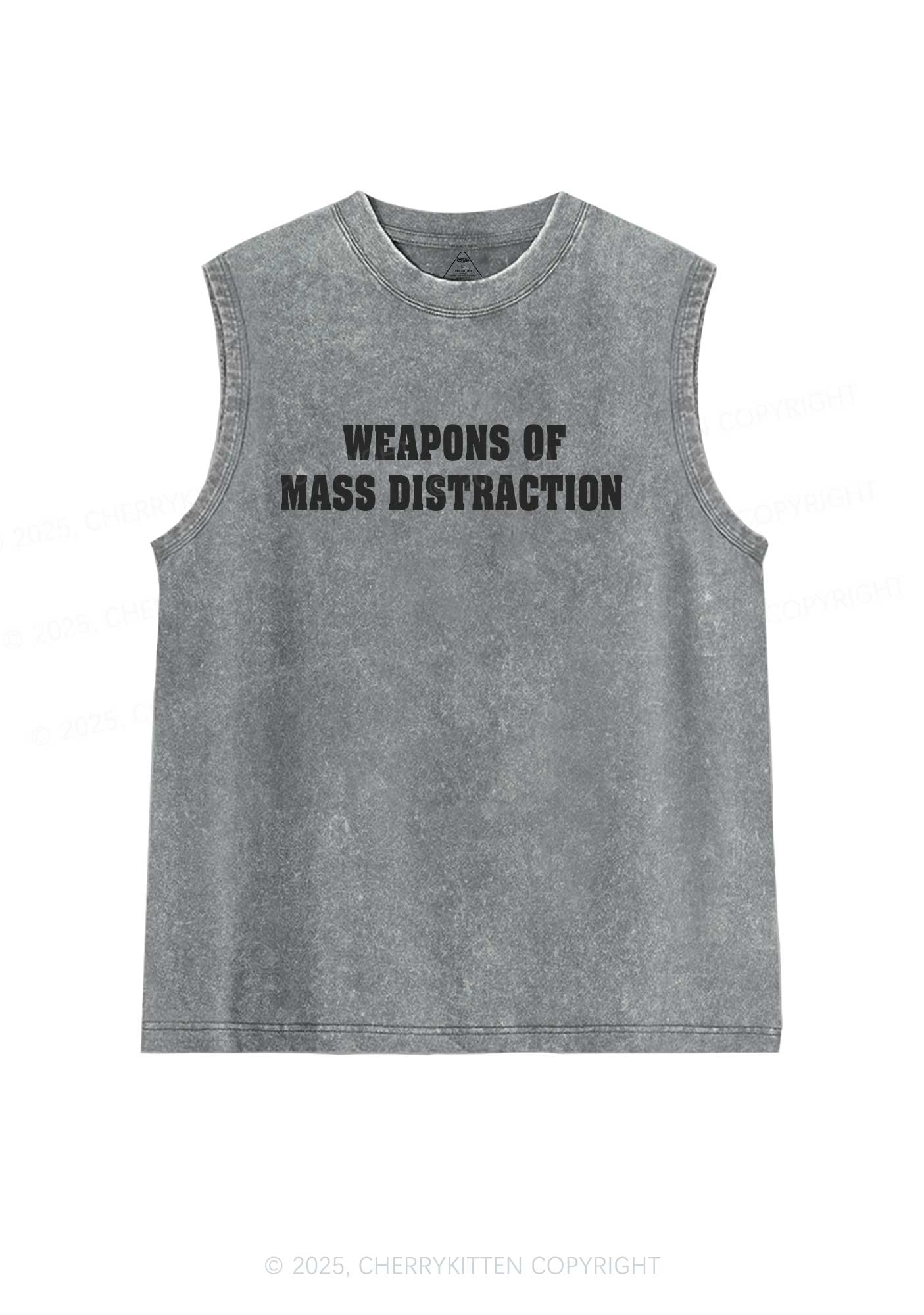 Weapons Of Mass Distraction Y2K Washed Tank Cherrykitten