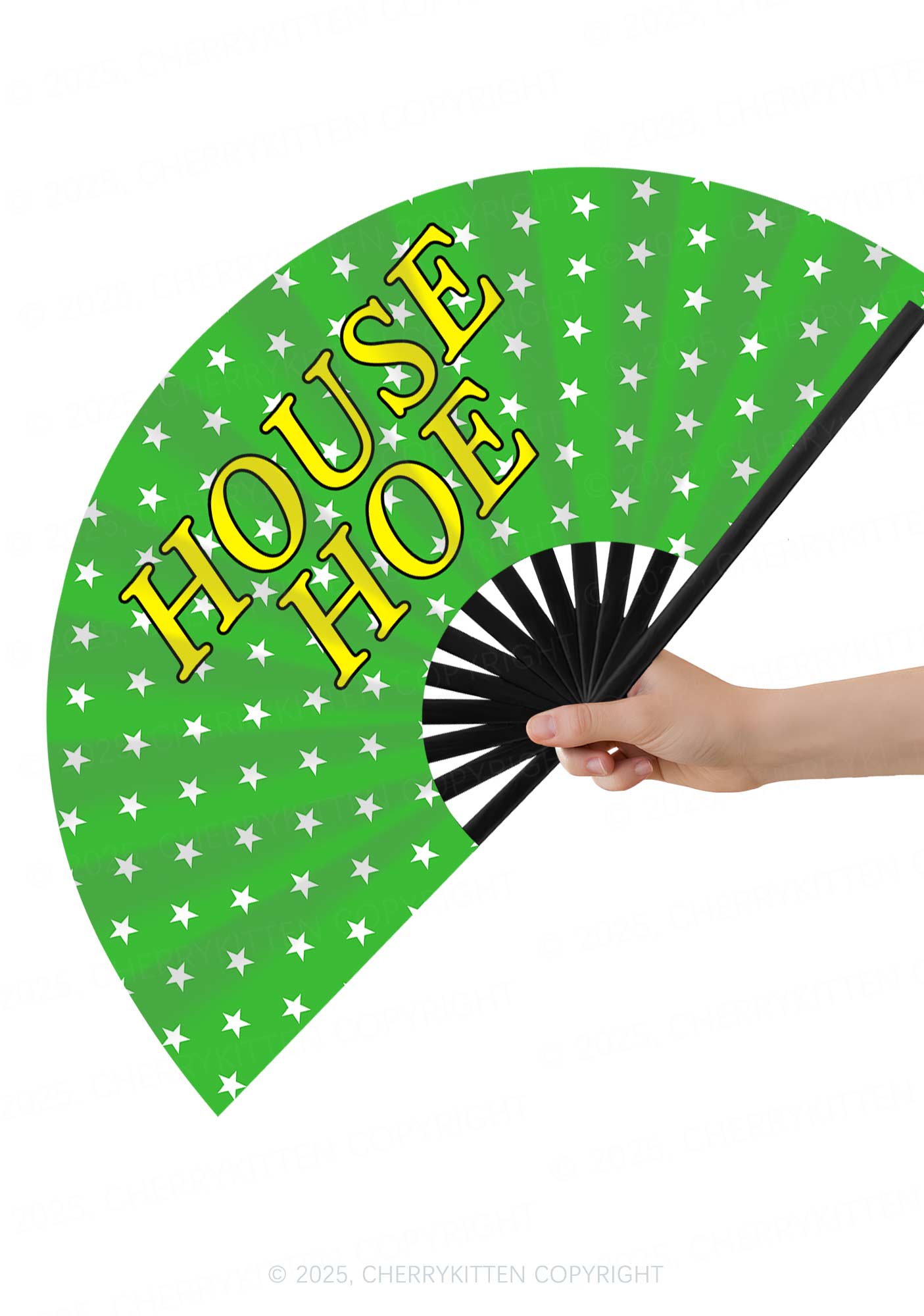 House Hoe Y2K Rave Hand Fan Cherrykitten