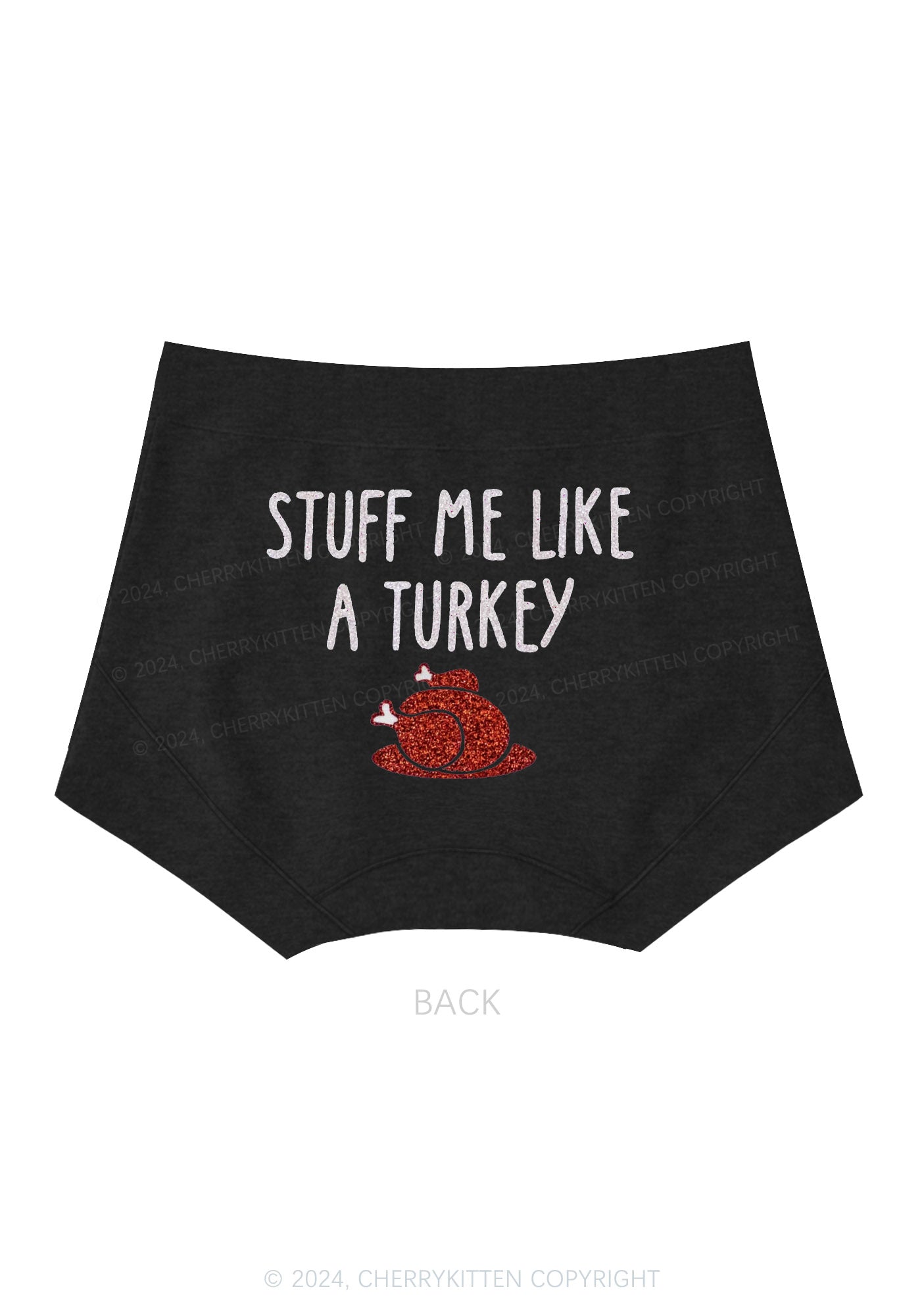 Stuff Me Like Turkey Y2K Mid Rise Waist Boyshort Cherrykitten