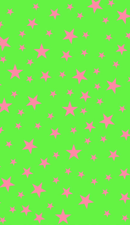 Pink Star On Green Y2K Phone Case Cherrykitten