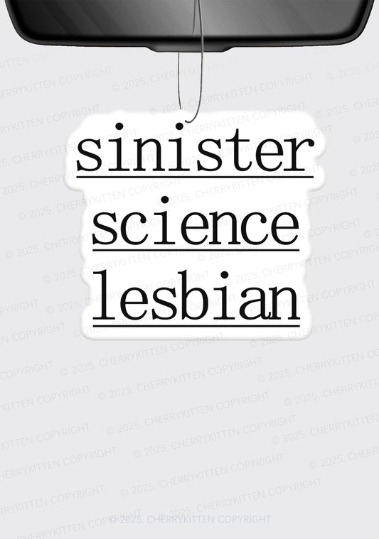 Sinister Science Lesbian Pride 1Pc Y2K Car Air Freshener Cherrykitten