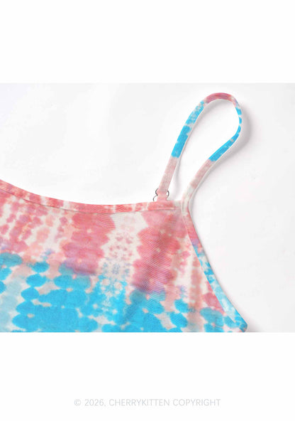 Tie Dye Trans Pride Y2K Mesh Cami Tank Cherrykitten