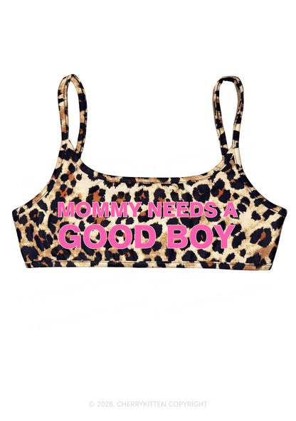 Mommy Needs A Good Boy Y2K Super Crop Cami Cherrykitten