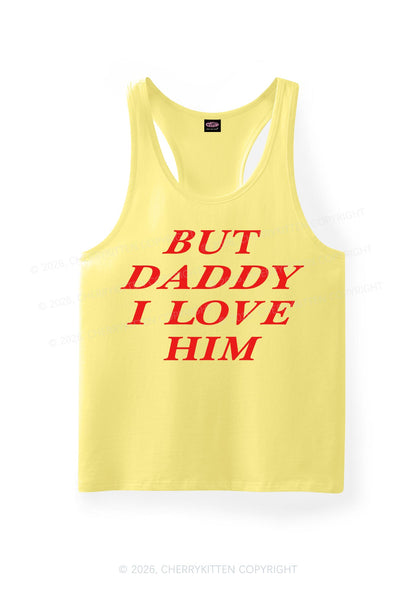 But Daddy I Love Him Pride Y2K Men Racerback Tank Top Cherrykitten