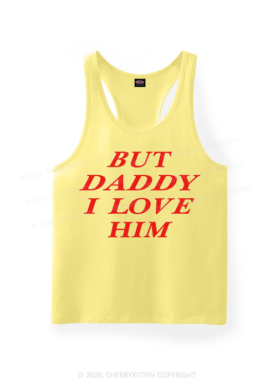But Daddy I Love Him Pride Y2K Men Racerback Tank Top Cherrykitten