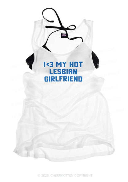 My Hot Lesbian GF Pride Y2K Sheer Boyfriend Tank Cherrykitten