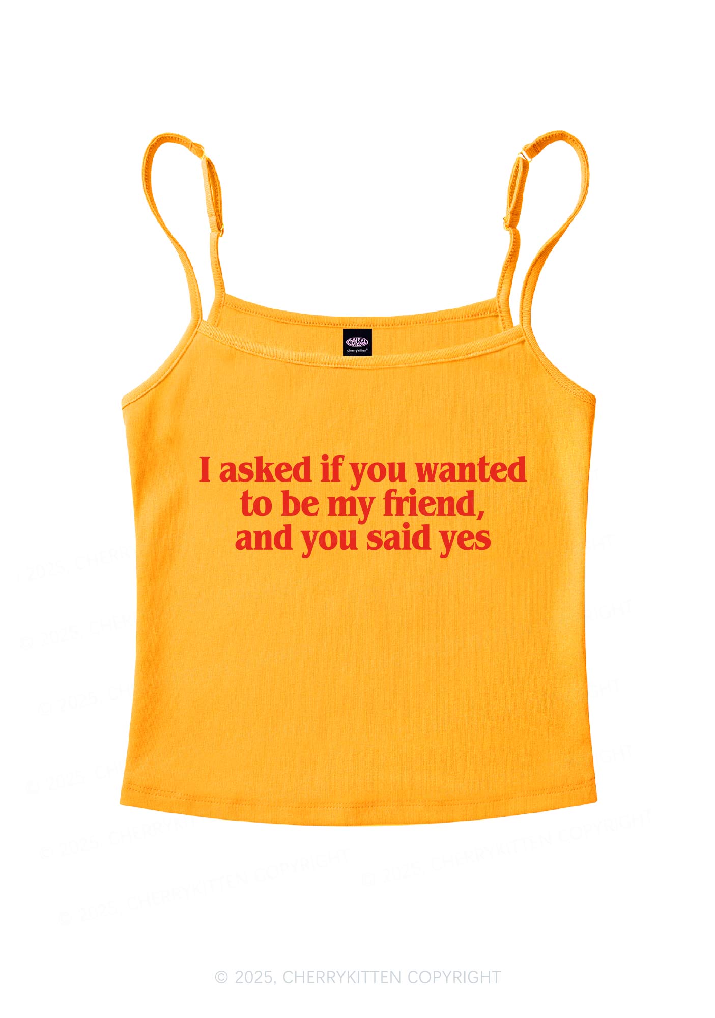 Be My Friend Y2K Spaghetti Strap Cami Cherrykitten
