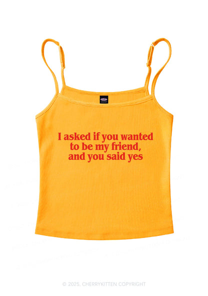 Be My Friend Y2K Spaghetti Strap Cami Cherrykitten