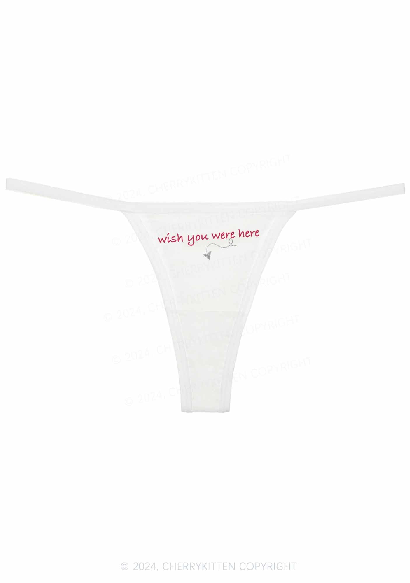 Wish You Were Here Y2K Flat String Thong Cherrykitten