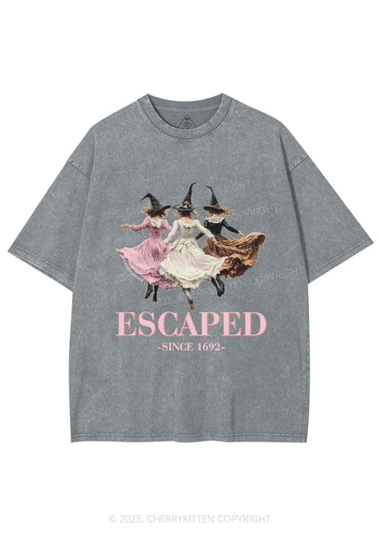 Halloween Escaped Skirts Witches Y2K Shirts Washed Tee Cherrykitten