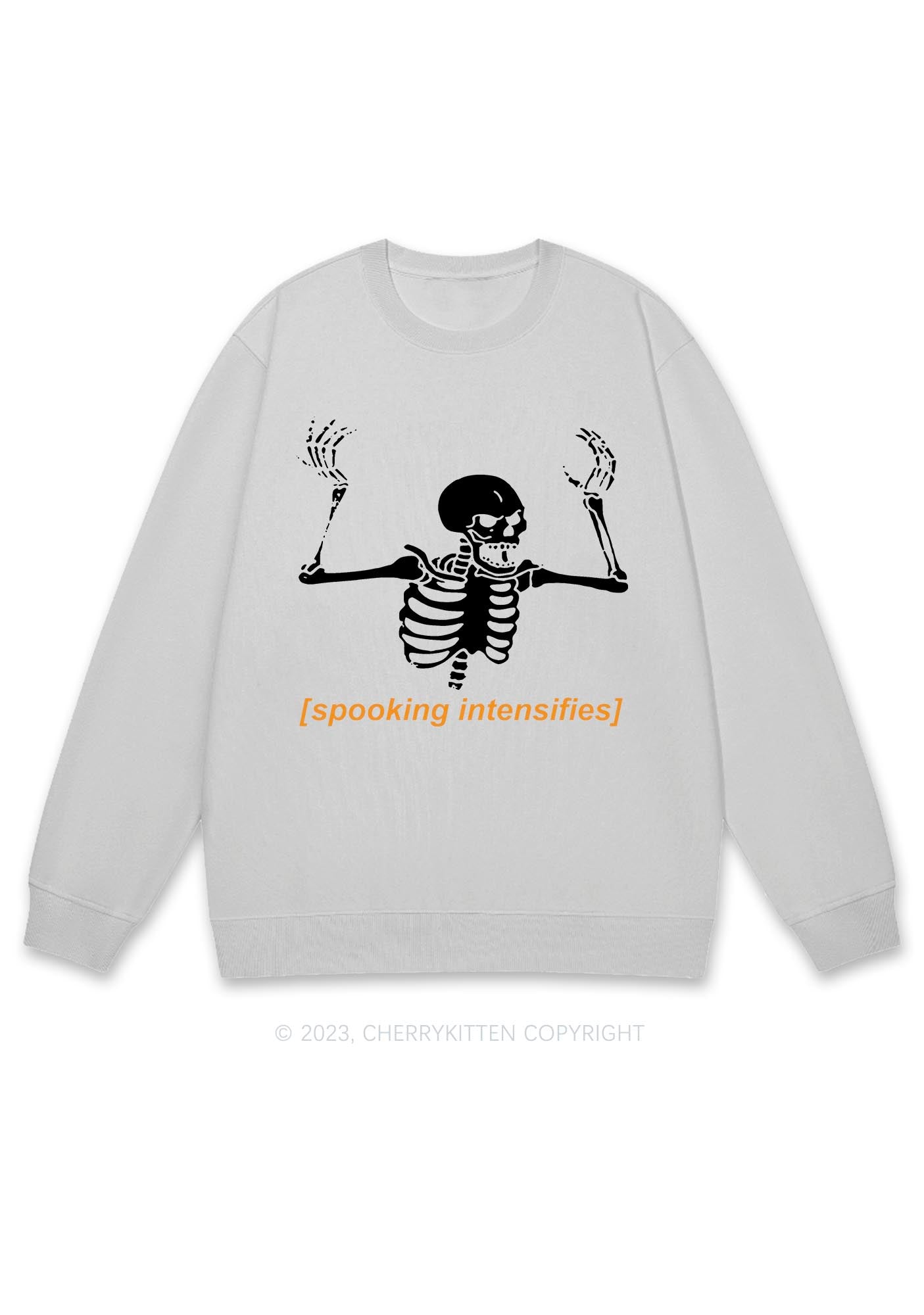 Spooking Intensifies Halloween Y2K Sweatshirt Cherrykitten