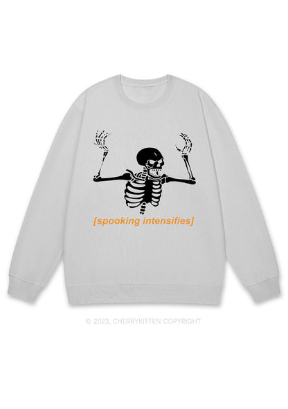 Spooking Intensifies Halloween Y2K Sweatshirt Cherrykitten