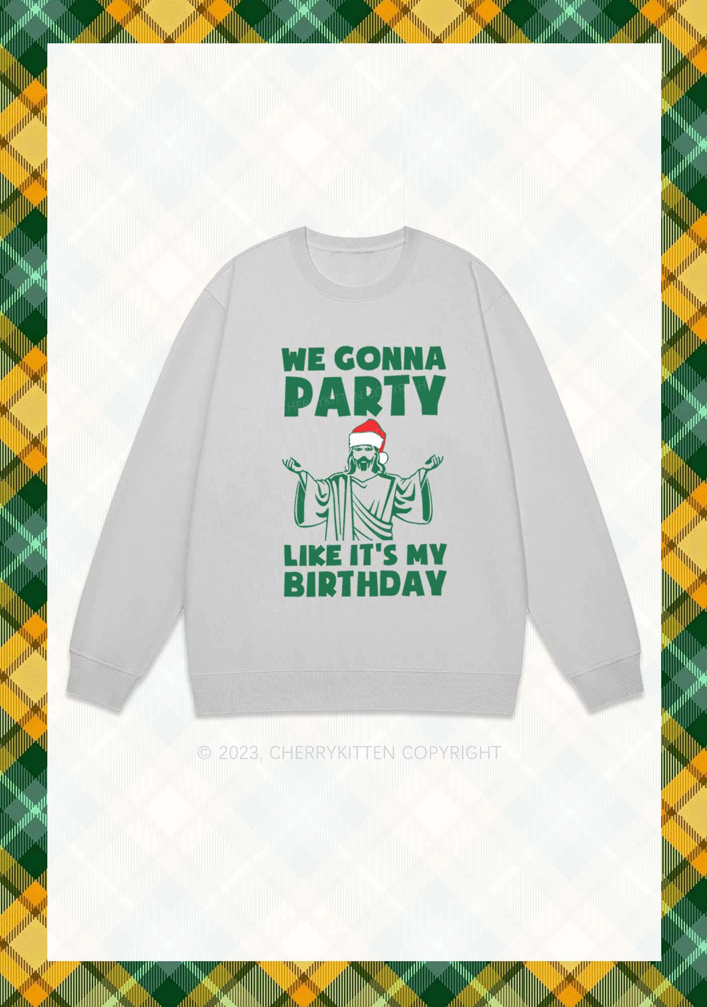 We Gonna Party Christmas Y2K Sweatshirt Cherrykitten