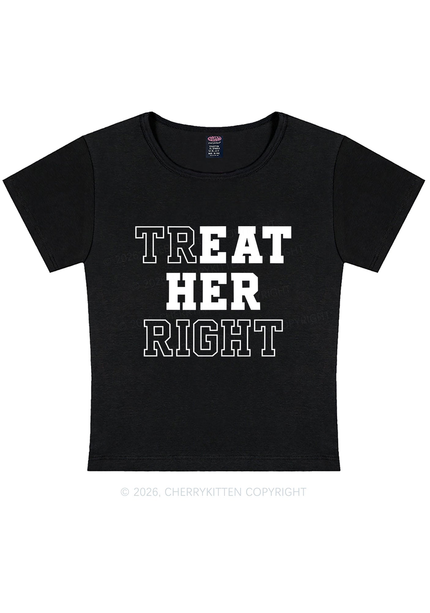 Eat Her Right Pride Y2K Baby Tee Cherrykitten