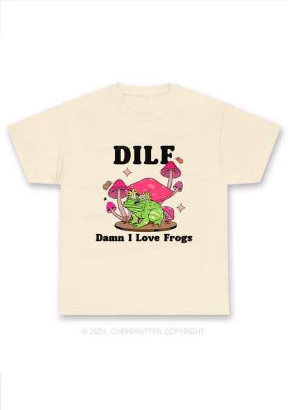 I Love Frogs Y2K Chunky Shirt Cherrykitten