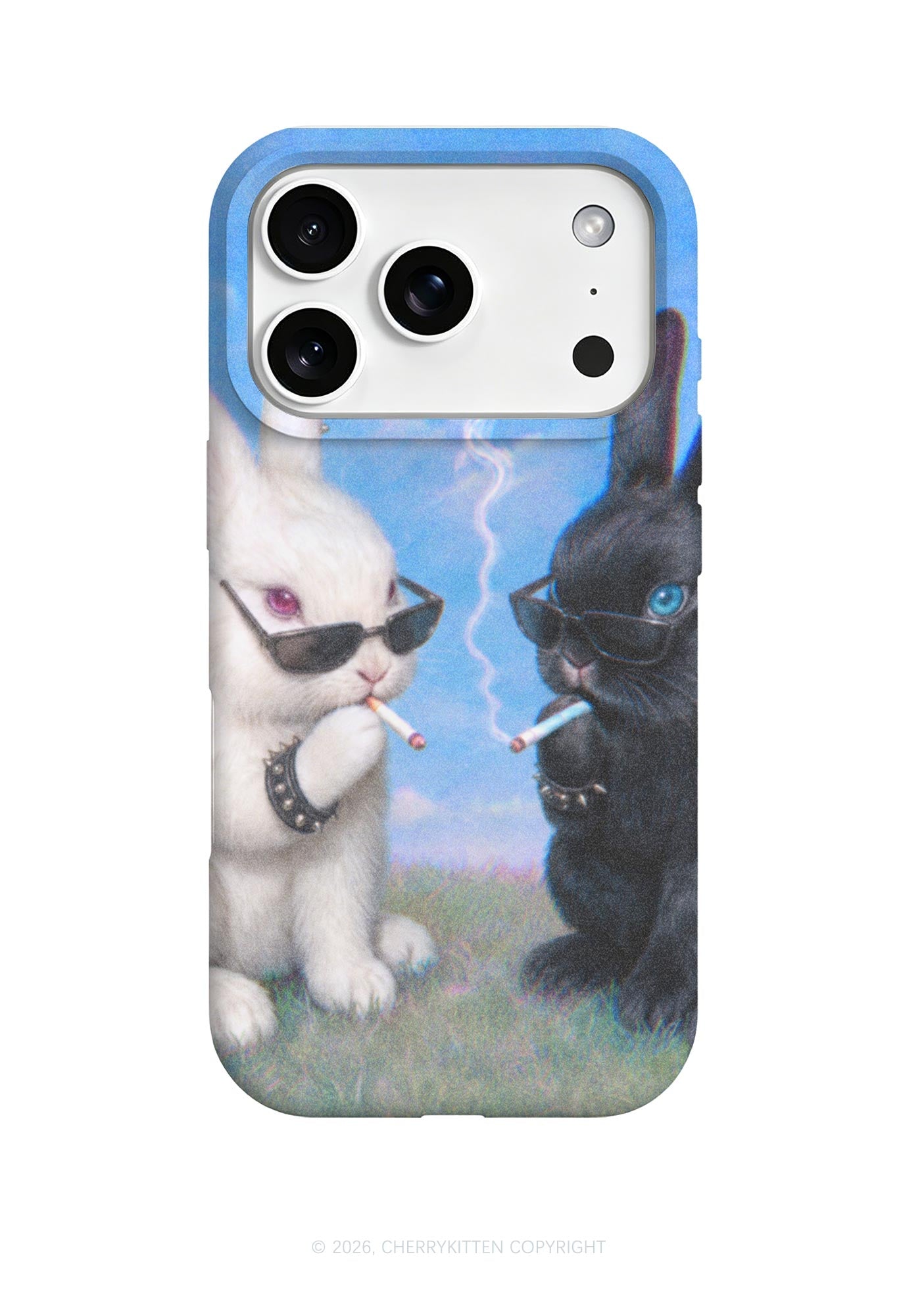 Smoking Punk Bunny Y2K Phone Case Cherrykitten