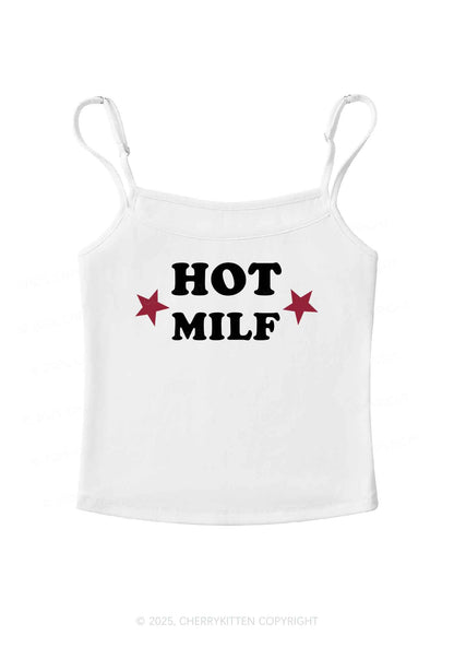 Hot Red Double Pentagram Y2K Spaghetti Strap Cami Cherrykitten