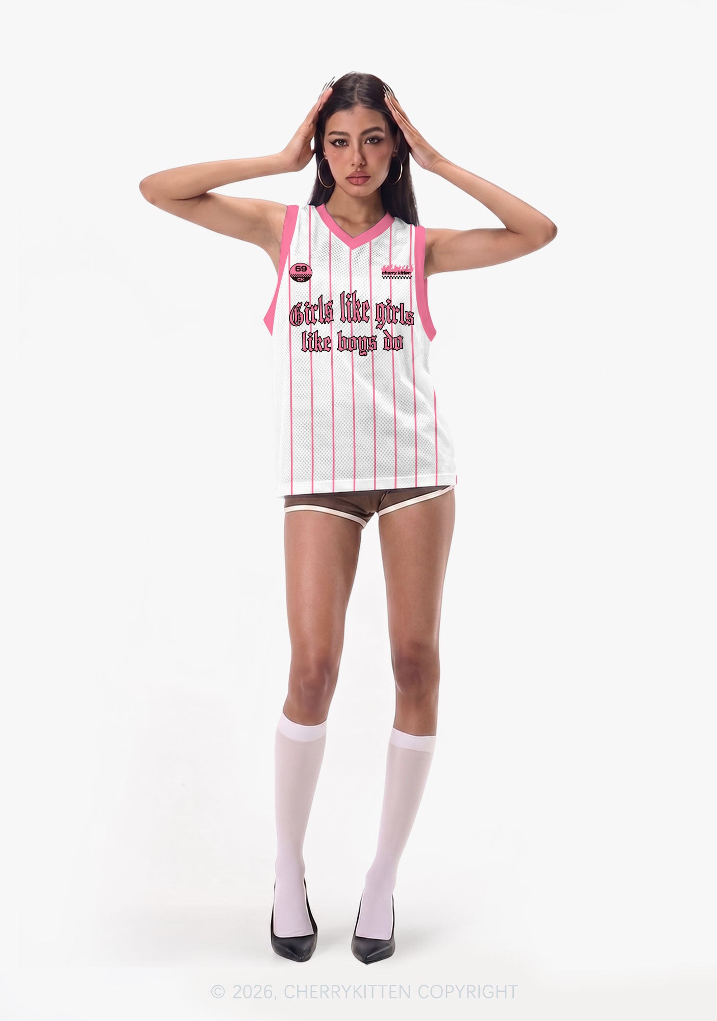 Girls Like Girls Like Boys Do Pride Y2K Sport Jersey Tank Cherrykitten