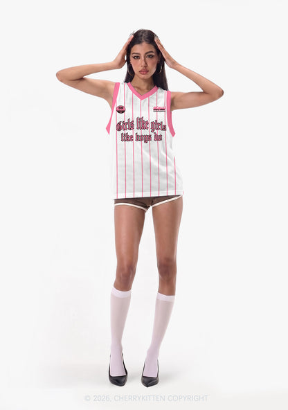 Girls Like Girls Like Boys Do Pride Y2K Sport Jersey Tank Cherrykitten