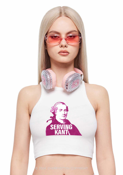 Serving Kant Y2K Crop Tank Top Cherrykitten