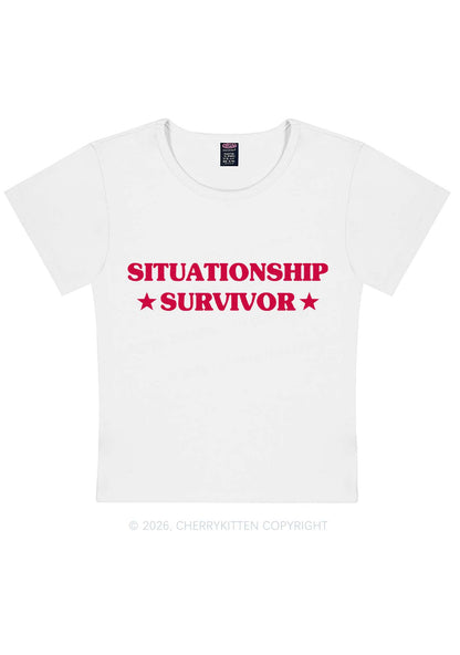 Situationship Survivor Y2K Baby Tee Cherrykitten