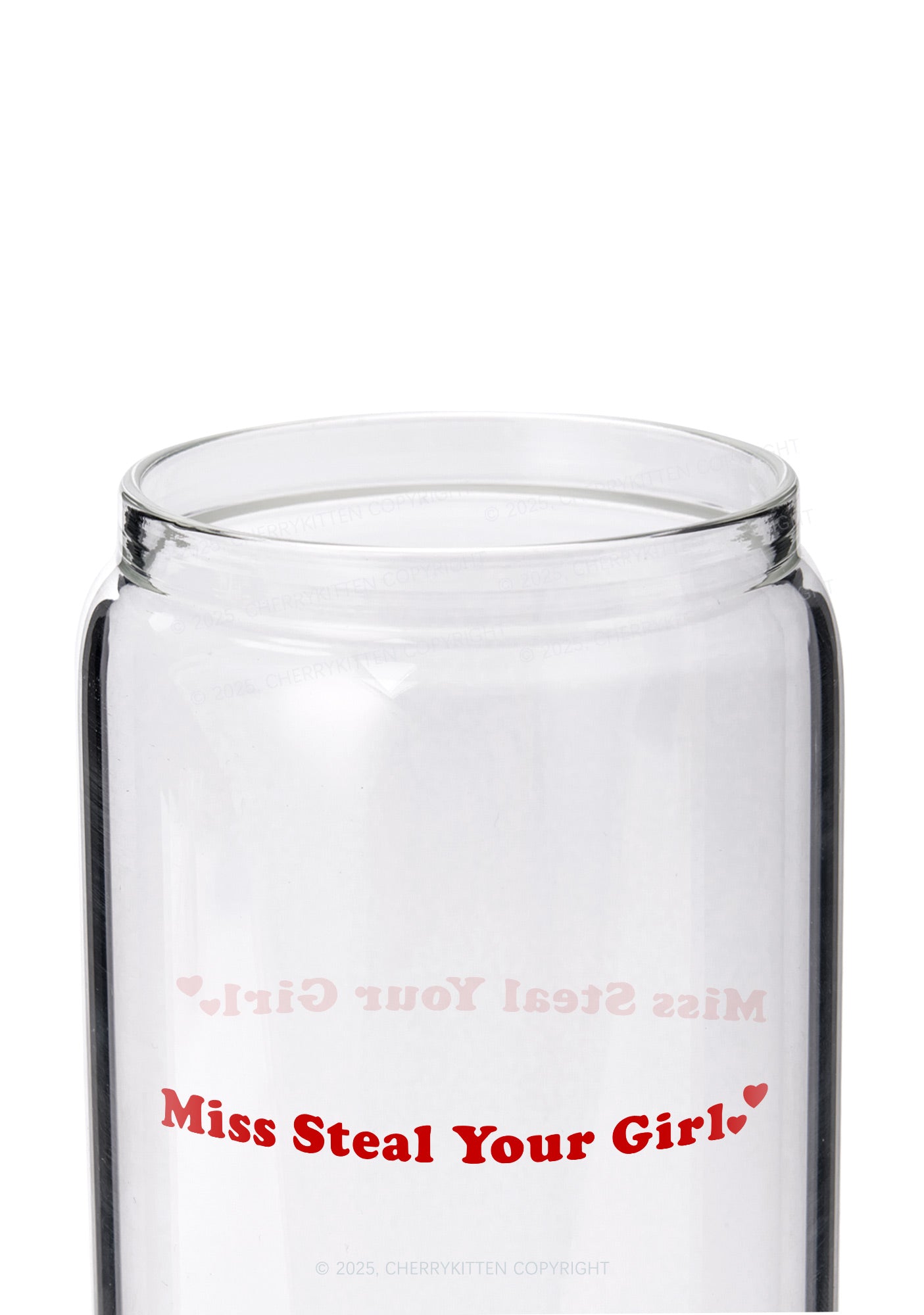 Miss Steal Your Girl Pride Y2K Printed Glass Cup Cherrykitten