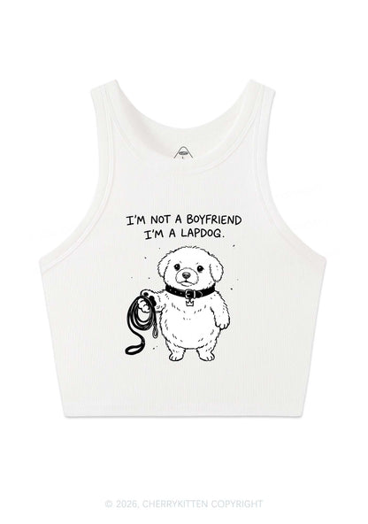 Im A Lapdog Y2K Crop Tank Top Cherrykitten