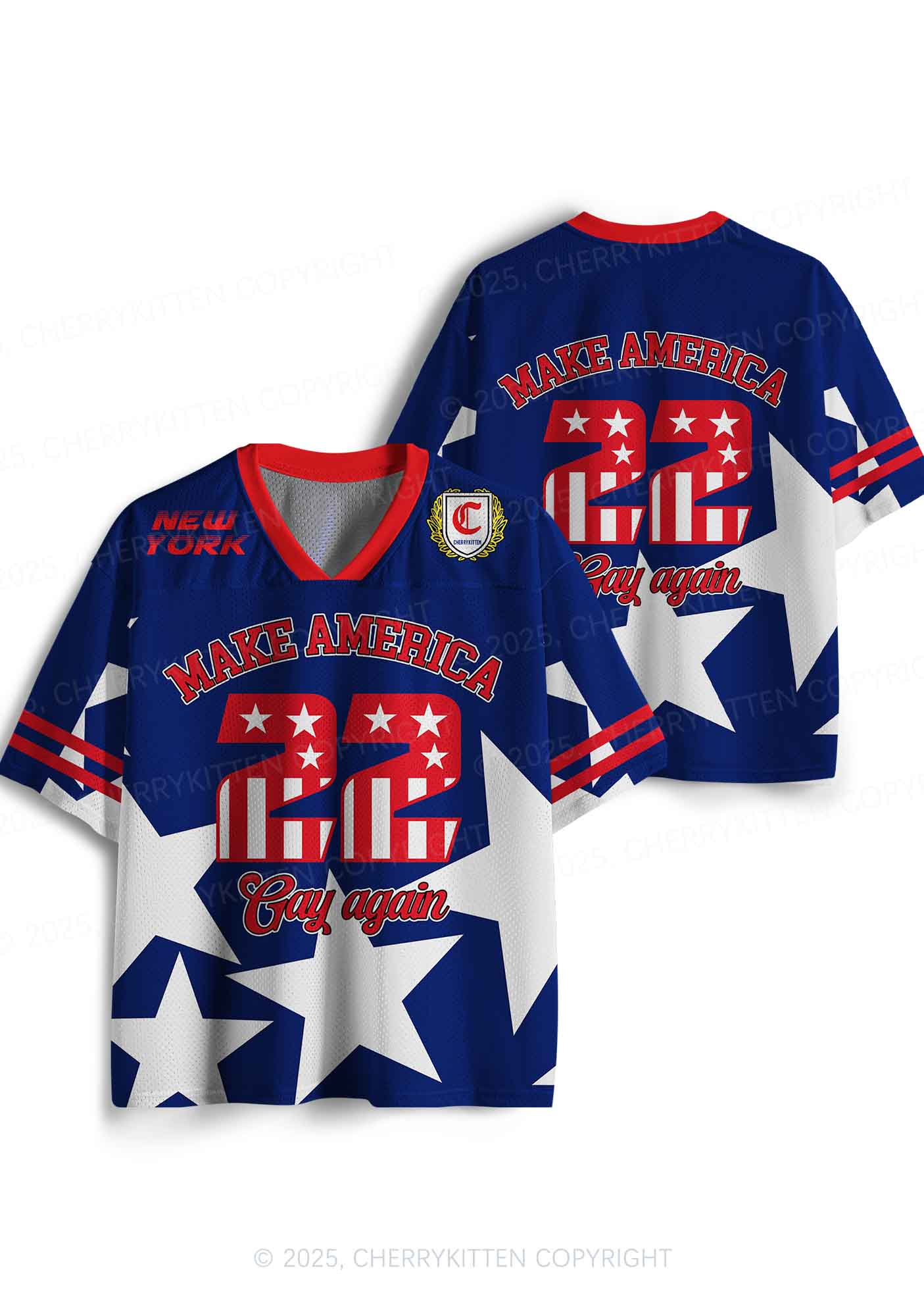 Custom America Gay Star Pride Y2K Sport Jersey Shirts Cherrykitten