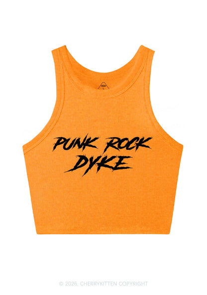 Punk Rock Dyke Pride Y2K Crop Tank Top Cherrykitten