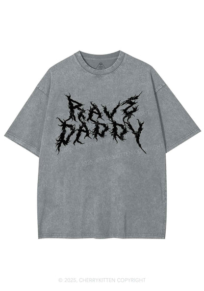 Rave Daddy Y2K Shirts Washed Tee Cherrykitten
