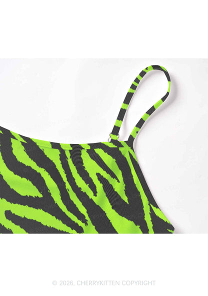 Green Zebra Y2K Mesh Cami Tank Cherrykitten