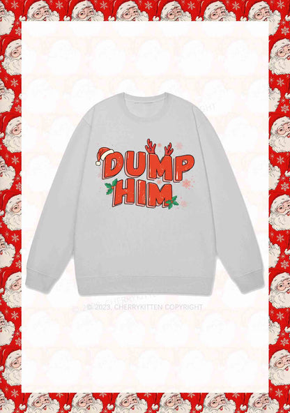 Dump Him Christmas Y2K Sweatshirt Cherrykitten