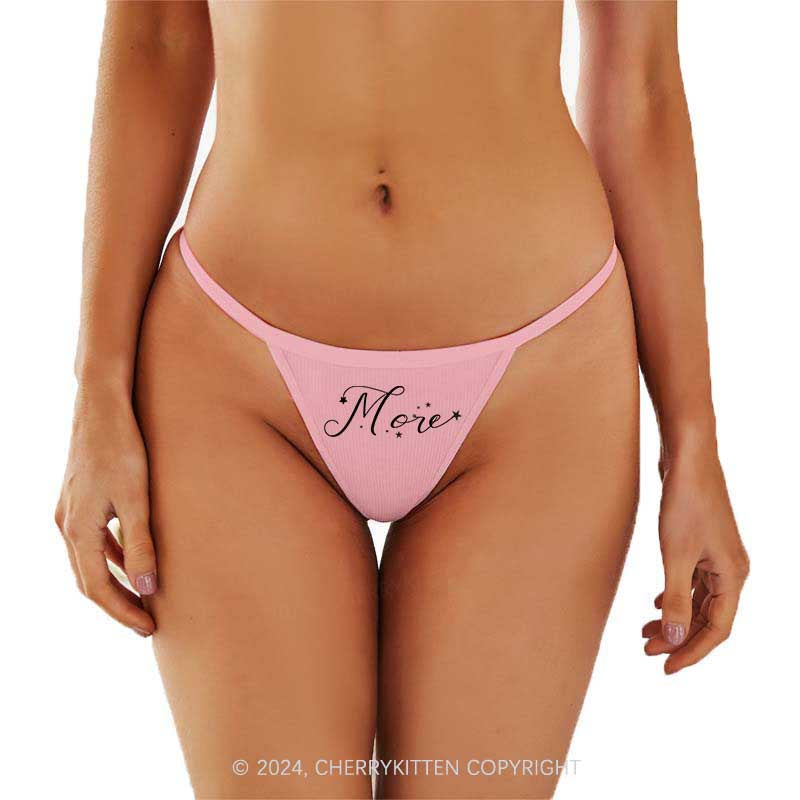 Custom More Y2K Flat String Thong Cherrykitten