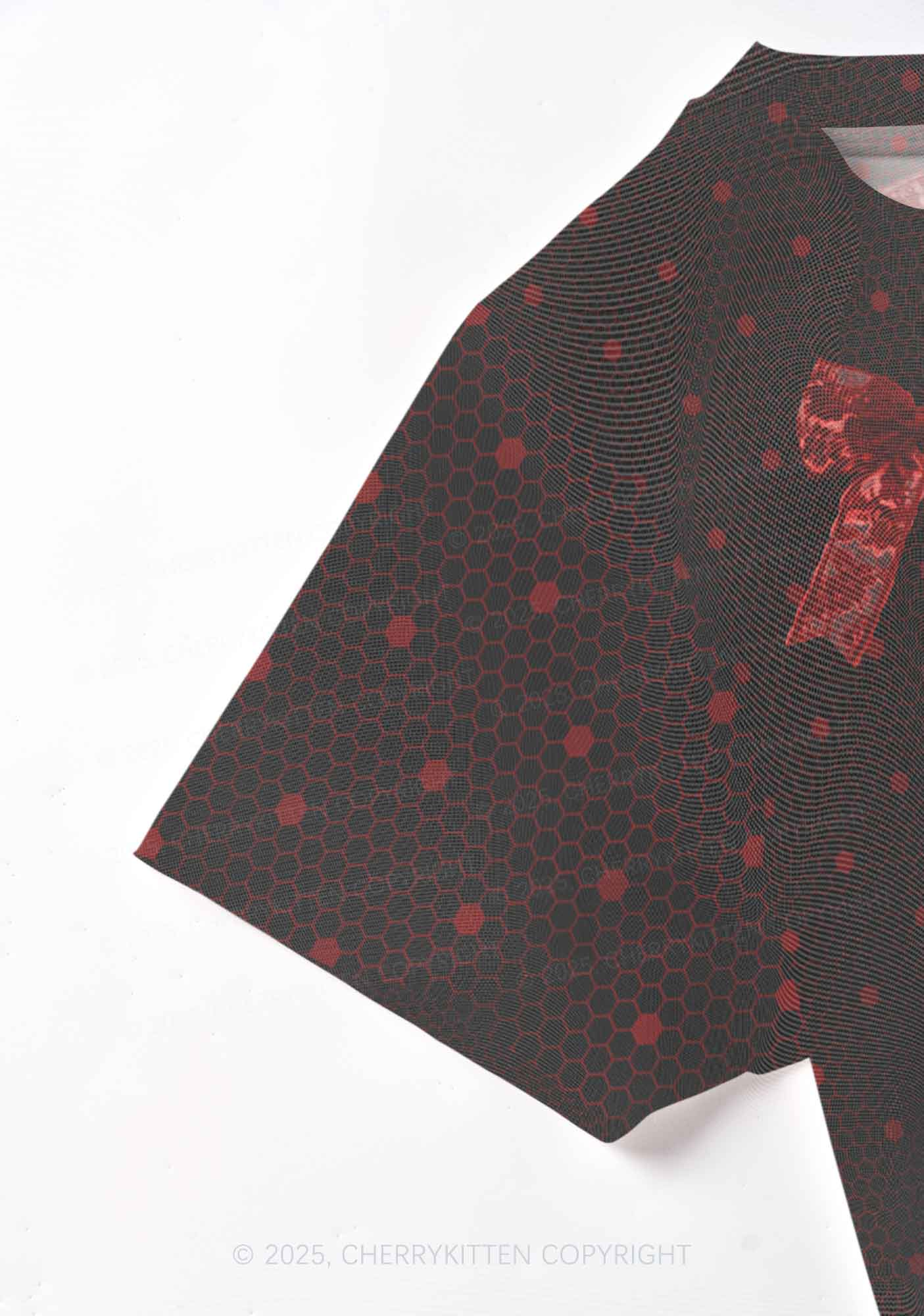 Bow Ties Y2K Mesh Crop Top Cherrykitten