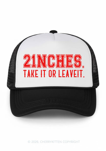 Take It Or Leave It Y2K Colorblock Trucker Hat Cherrykitten